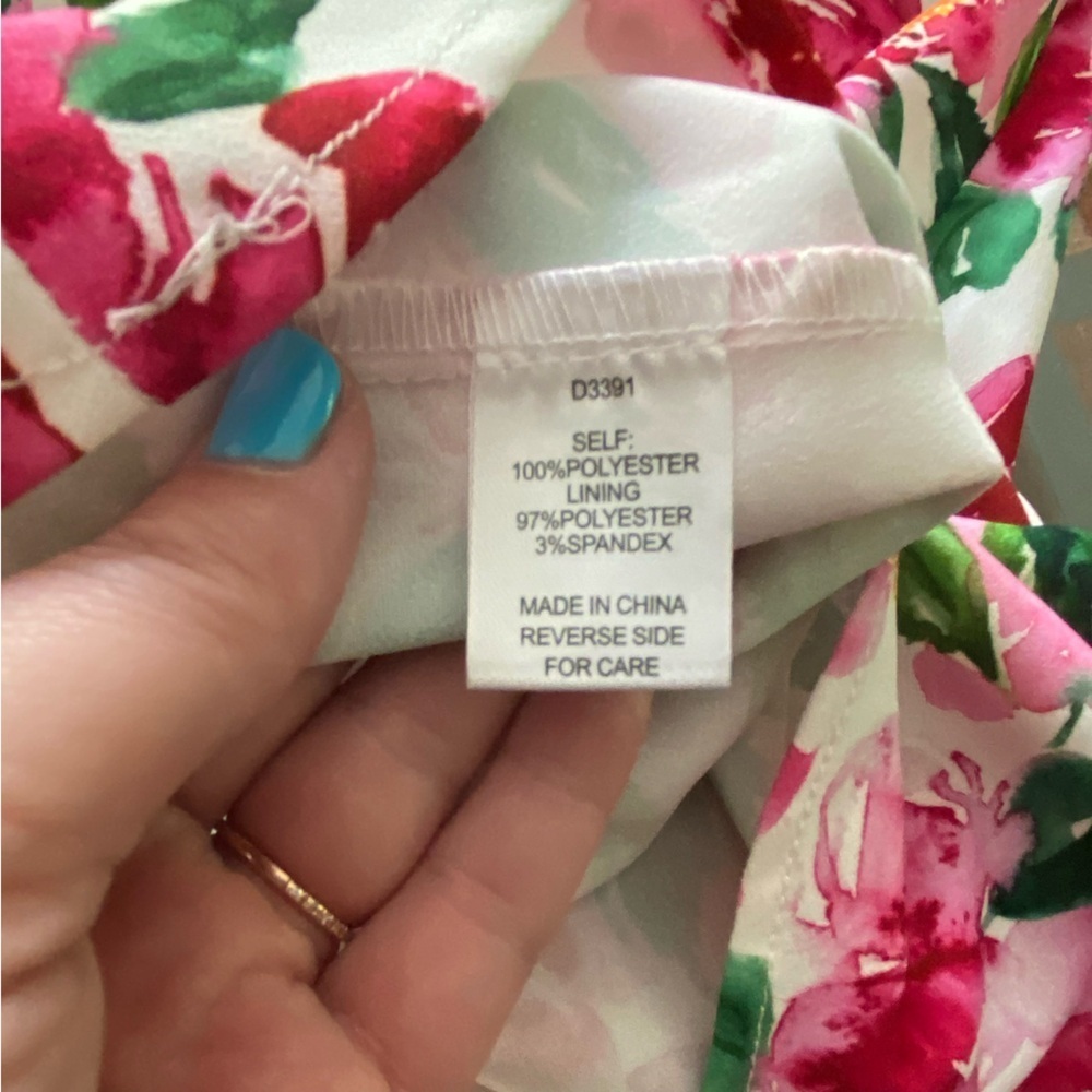 Alexia Admor Pink Floral Summer Garden Emery Dress Size 14 - Picture 16 of 16